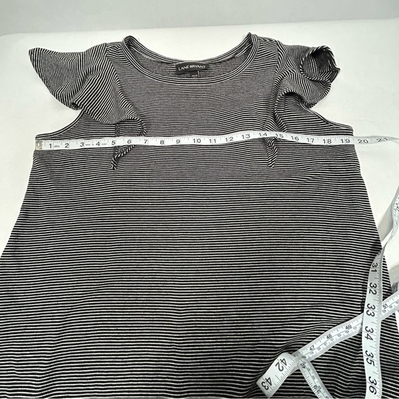 Lane Bryant Gray Striped Midi Dress - Picture 5 of 8